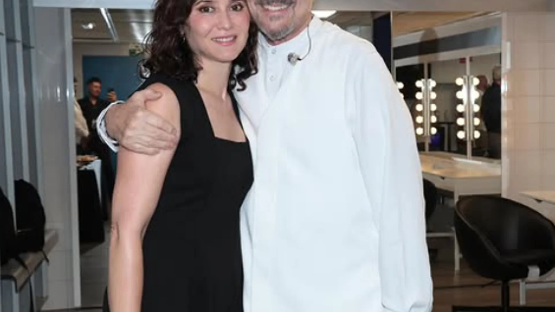 Isabel Díaz Ayuso, junto a Miguel Bosé