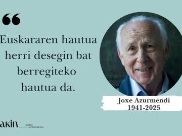 Fallece en San Sebastián a los 84 años el filósofo y pensador Joxe Azurmendi
