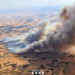 Incendio próximo a Aragón
