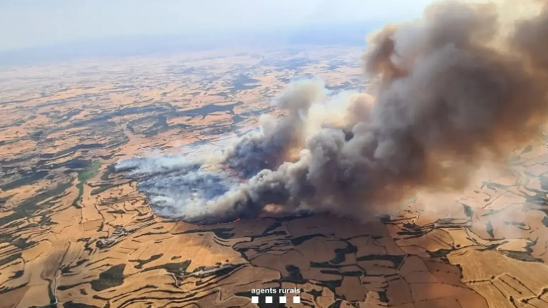 Incendio próximo a Aragón