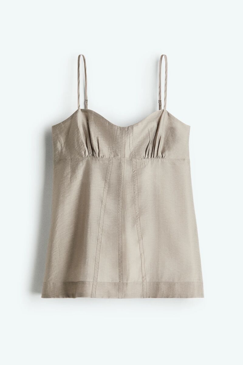 Top transparente.