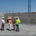 Antonio Ibáñez, director general de Telecomunicaciones y Administración Digital, visita las obras de la futura sede del Scayle