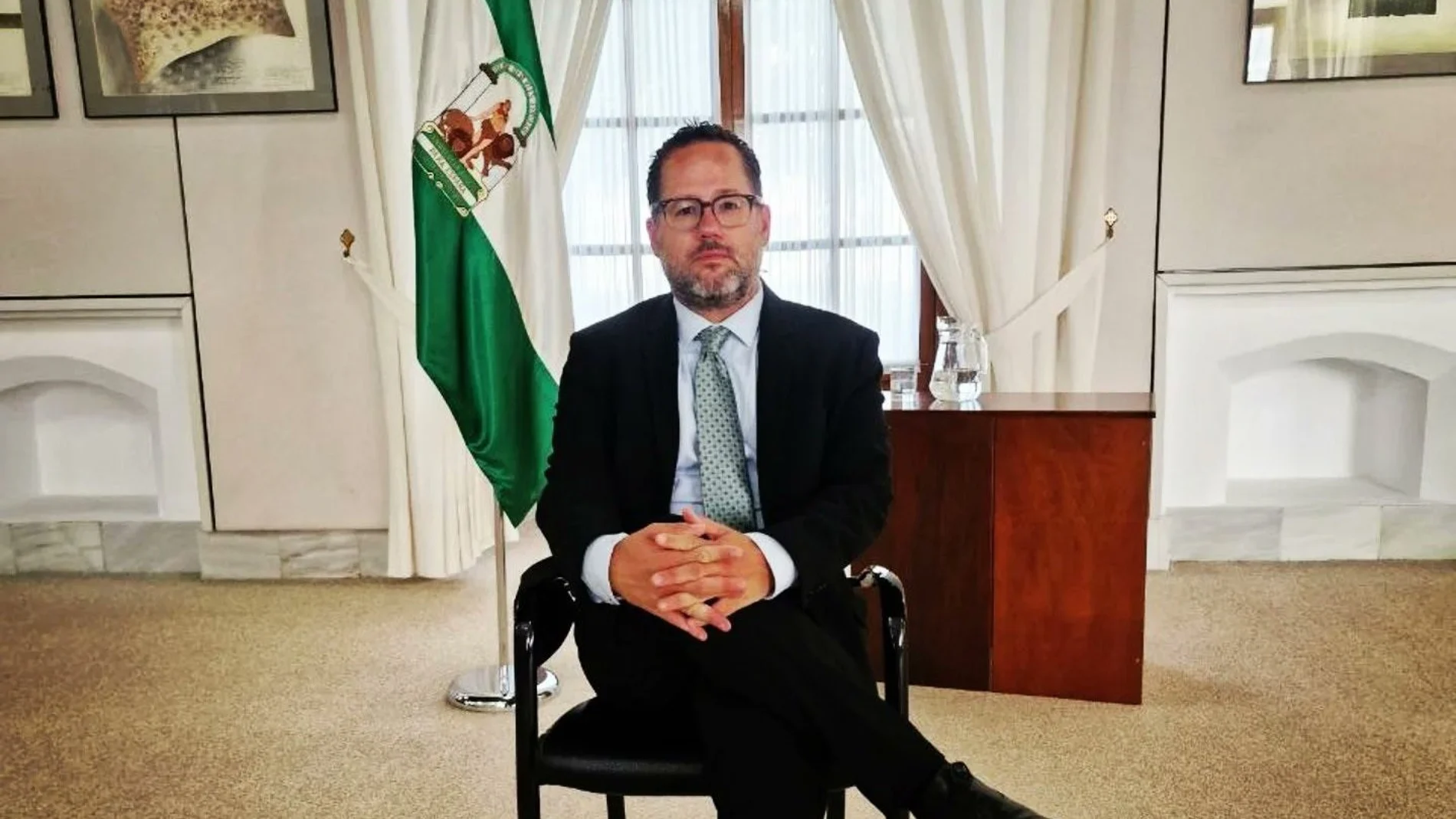 El portavoz de Adelante Andalucía, José Ignacio García