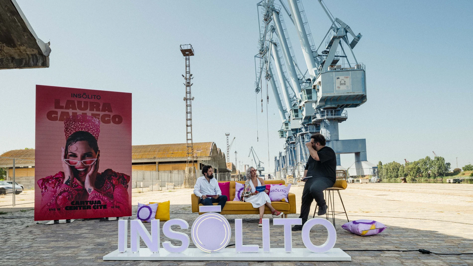 Presentación del festival Insólito en el Puerto de Sevilla