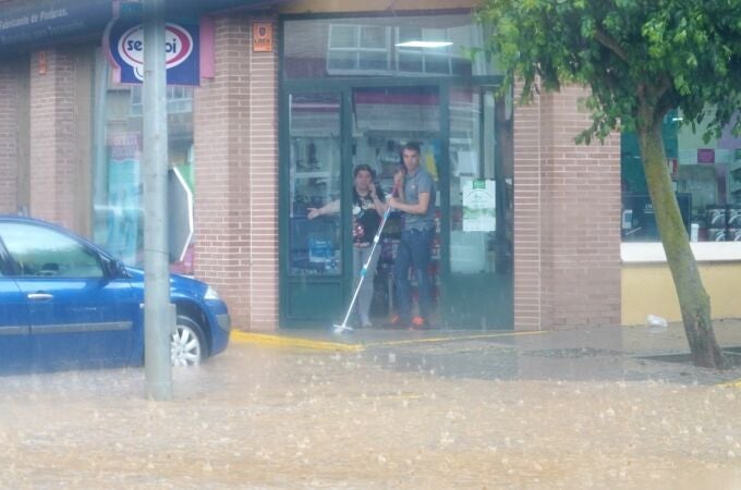 Tormenta de granizo en Medina de Rioseco (Valladolid)
