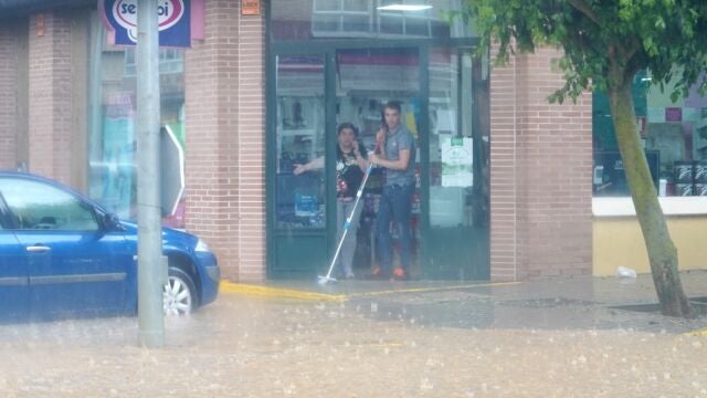 Tormenta de granizo en Medina de Rioseco (Valladolid)