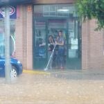 Tormenta de granizo en Medina de Rioseco (Valladolid)