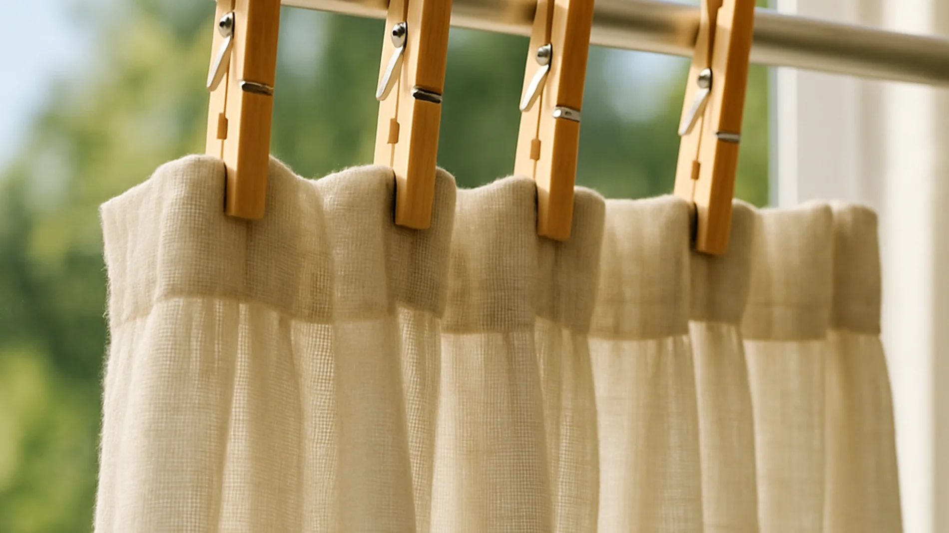Por qué se pide a la gente que ponga una pinza en las cortinas en verano
