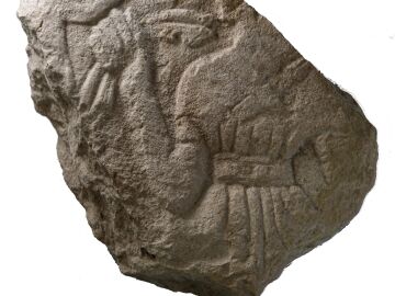  Imagen del relieve del “domador de caballos” de Los Villaricos de Mula, Murcia
