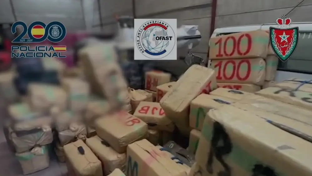 La Policía intercepta más de 15 toneladas de hachís en un camión con sandías que venía de Marruecos