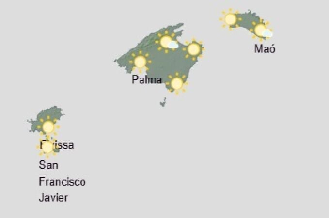 Predicción meteorológica para hoy, jueves 3 de julio, en Baleares: cielo poco nuboso o despejado