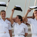La princesa Leonor llega a Gijón tras embarcarse de nuevo en el 'Juan Sebastián de Elcano'