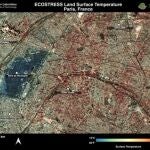 El intenso calor en París quedó registrado desde el espacio