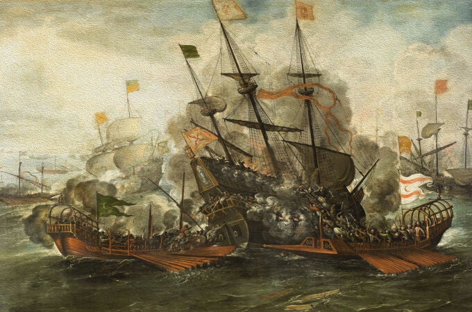 Imagen de archivo de una batalla naval de la Armada española. España derrotó y humilló en varias ocasiones a Gran Bretaña a lo largo de la historia