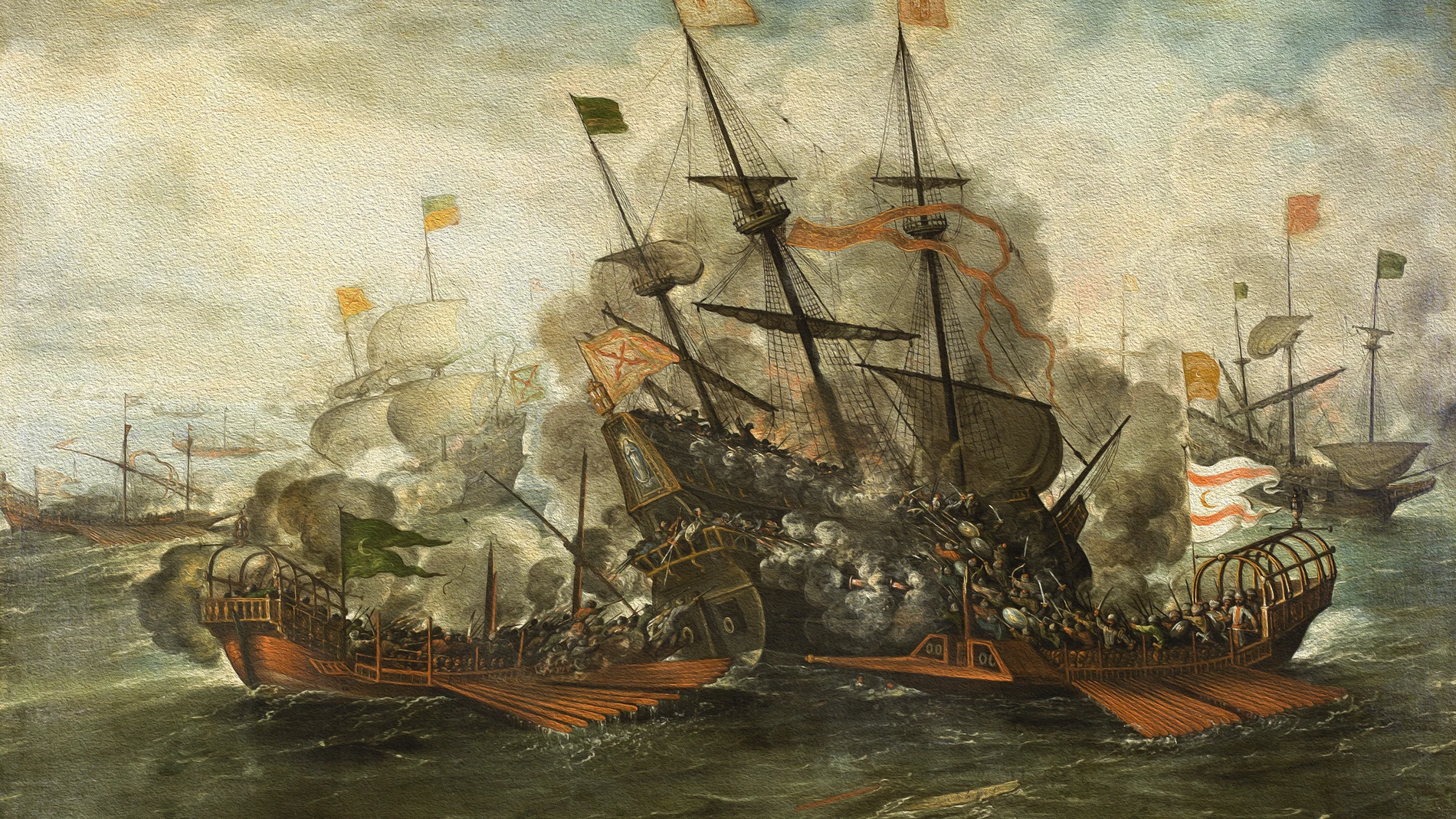 Imagen de archivo de una batalla naval de la Armada española. España derrotó y humilló en varias ocasiones a Gran Bretaña a lo largo de la historia