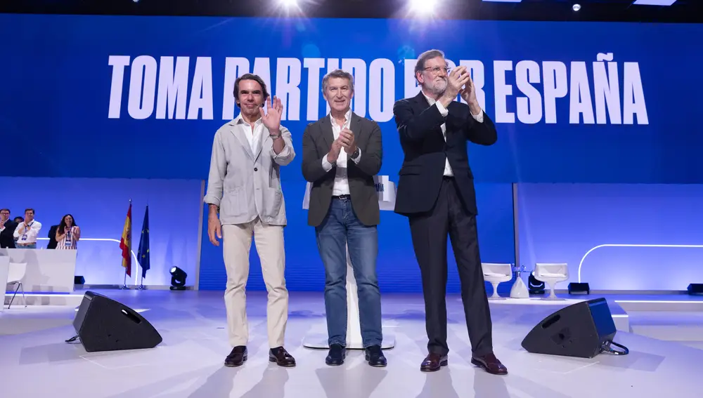 Congreso del Pp Aznar Rajoy Feijóo