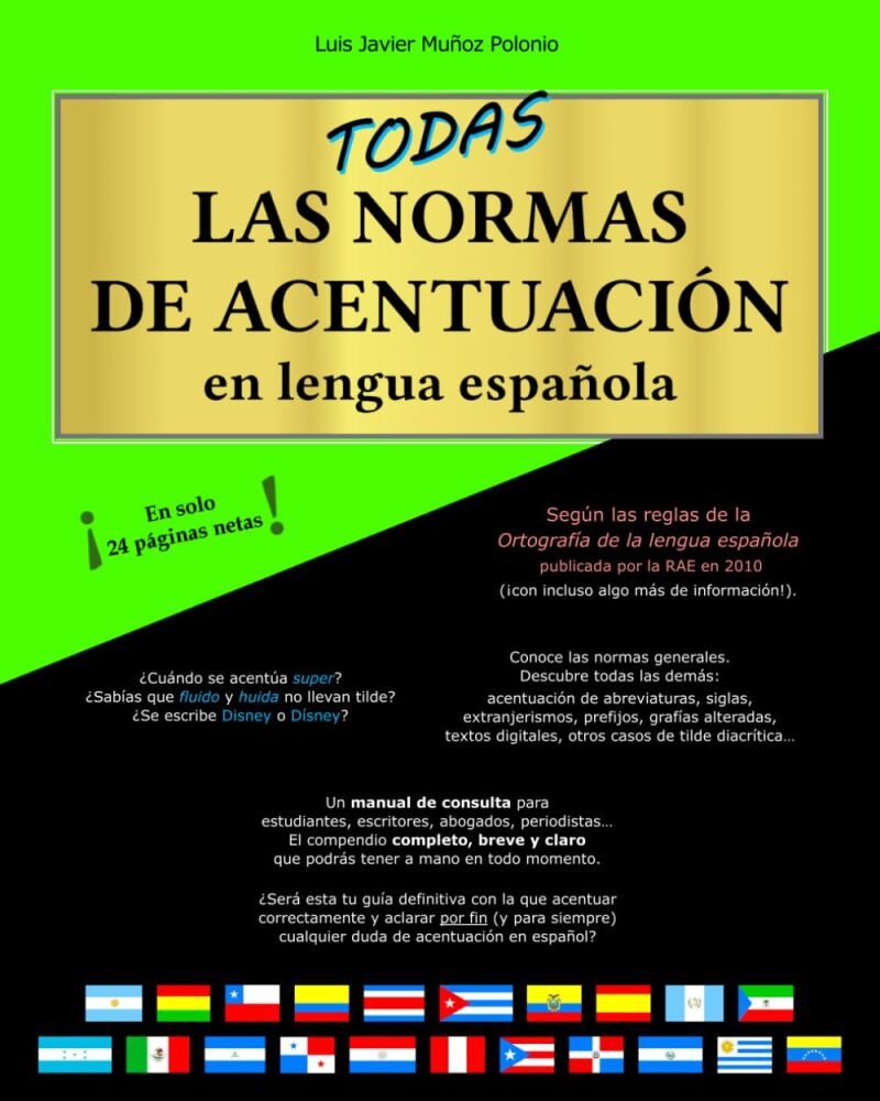 Portada del manuel sobre acentuación de Luis Javier Muñoz