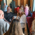 La alcaldesa de Burgos, Cristina Ayala, momentos antes de inaugurar la Copa Mundial de la Danza