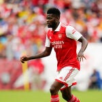 Thomas Partey, con la camiseta del Arsenal