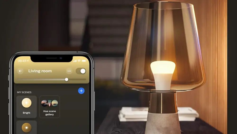La bombilla Philips Hue E27 se controla vía Bluetooth