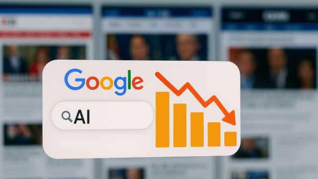 Así está afectando la IA en el Buscador de Google al tráfico de los medios de EE. UU.: caídas de hasta un 40%.