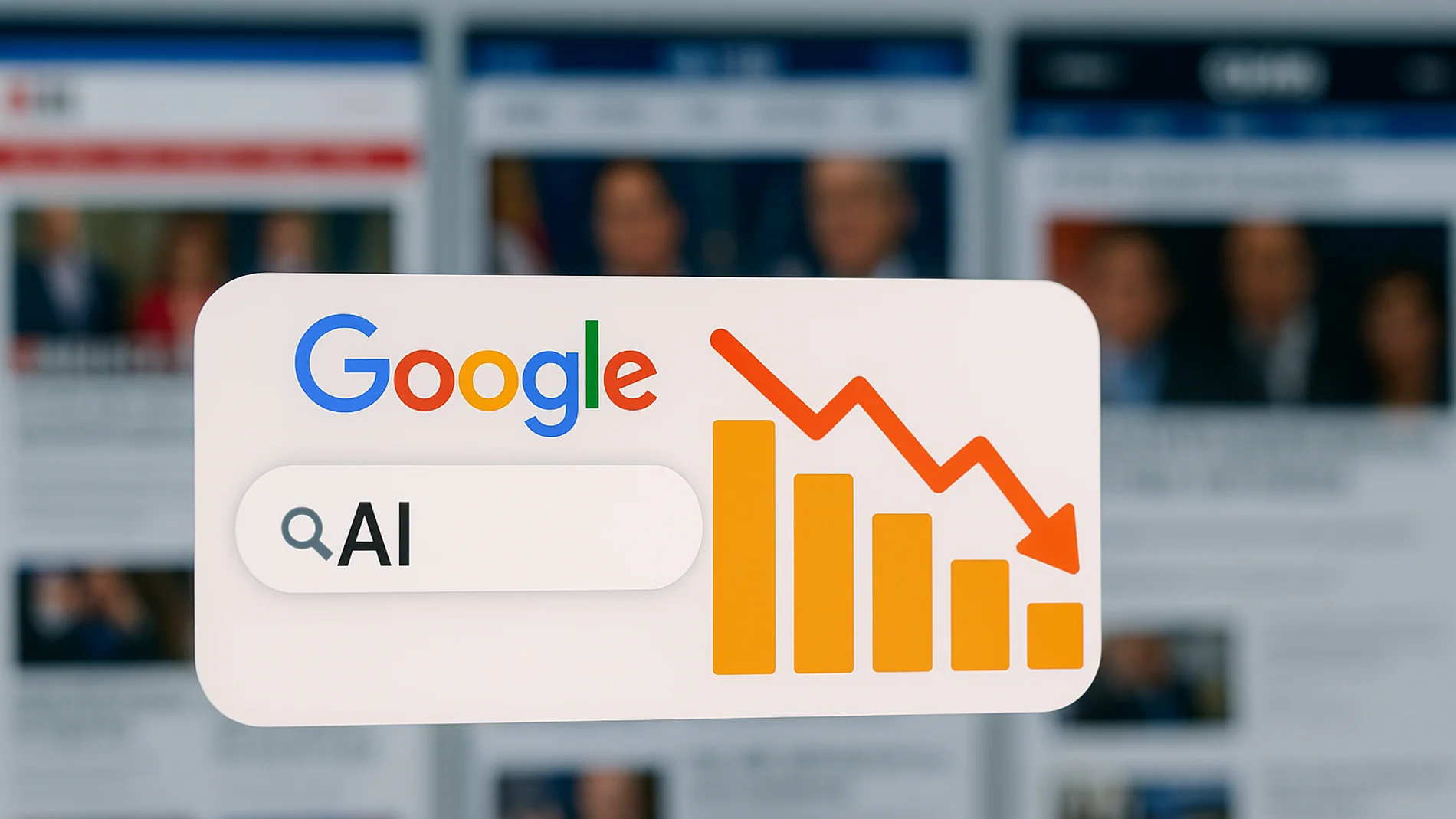 Así está afectando la IA en el Buscador de Google al tráfico de los medios de EE. UU.: caídas de hasta un 40%.