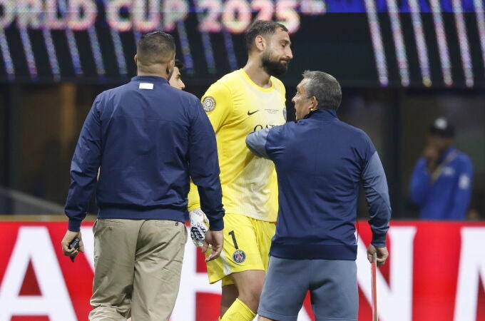 Gianluigi Donnarumma, abatido tras la grave lesión de Musiala