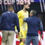 Gianluigi Donnarumma, abatido tras la grave lesión de Musiala