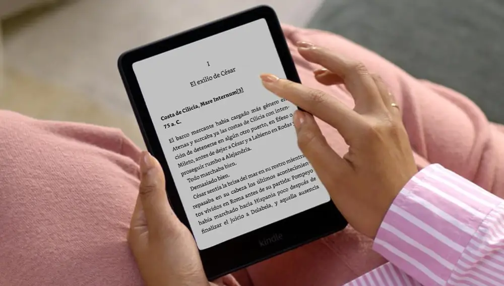 Kindle Paperwhite permite ajustar la iluminación de la pantalla