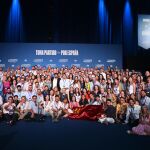 Foto de familia de la delegación popular de la Región de Murcia