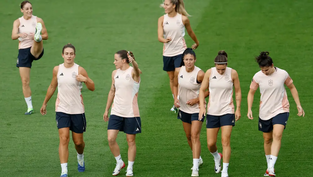 Entrenamiento de la selección española
