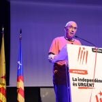 El presidente de la Assemblea Nacional Catalana (ANC), Lluís Llach, durante el acto político 'La independència és urgent'