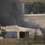 Imagen de la empresa incendiada el pasado viernes, 4 de julio