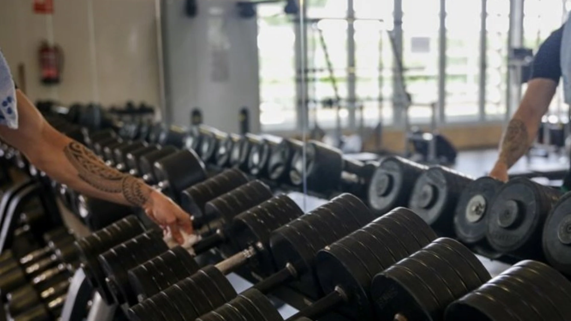 Imagen de recurso de unas mancuernas en un gimnasio. EUROPA PRESS 06/07/2025
