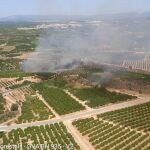 Valencia.- Sucesos.- Declarados dos incendios forestales en las localidades valencianas de Antella y Cheste