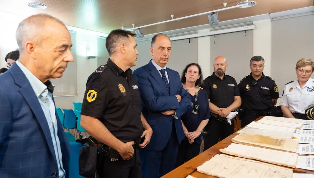 La Policía ha recupero los manuscritos
