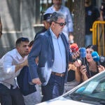Antxon Alonso presunto socio de Santos Cerdán en la empresa Servinabar a su salida este lunes al Tribunal Supr