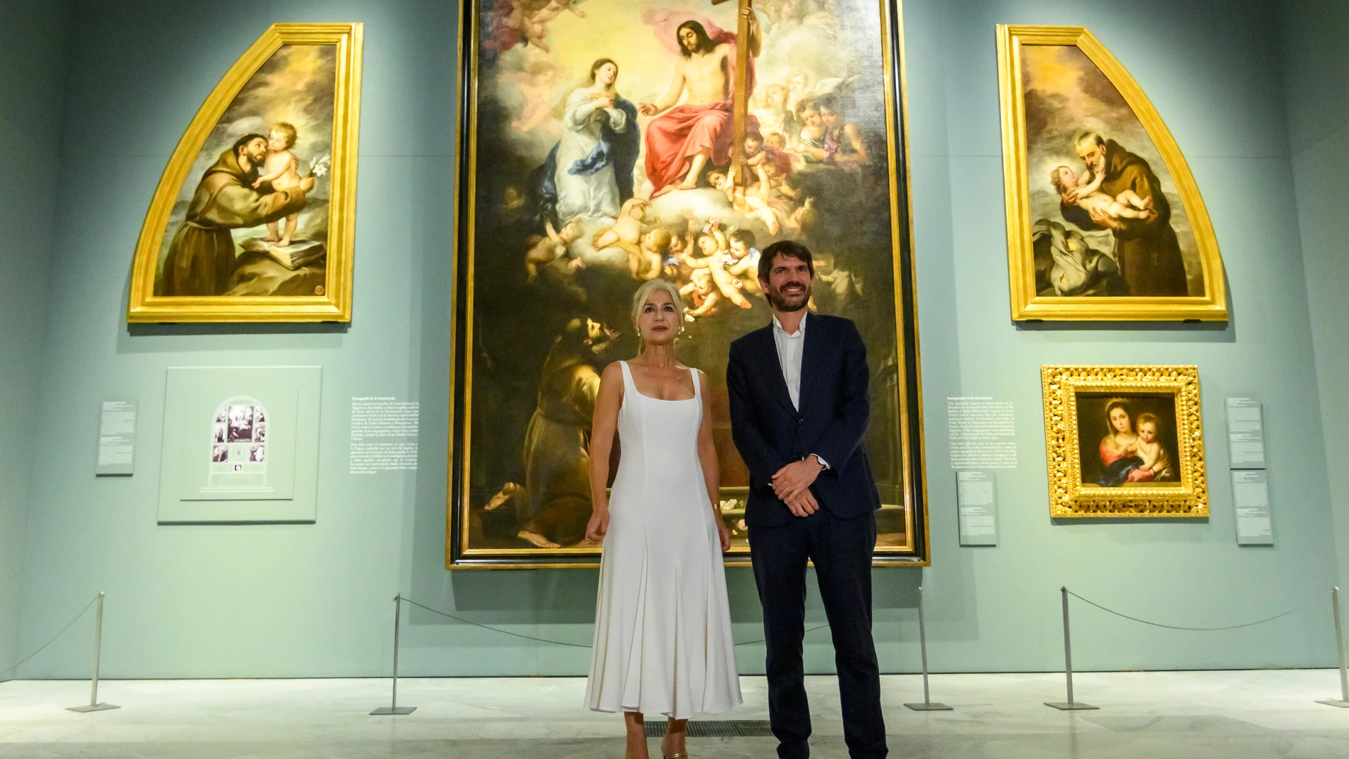 SEVILLA. 07/07/2025. - El ministro de Cultura, Ernest Urtasun, y la consejera de Cultura y Deporte, Patricia del Pozo, durante la visita realizada al Museo de Bellas Artes, este lunes en Sevilla EFE/ Raúl Caro.