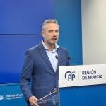 El portavoz regional del PP, Joaquín Segado