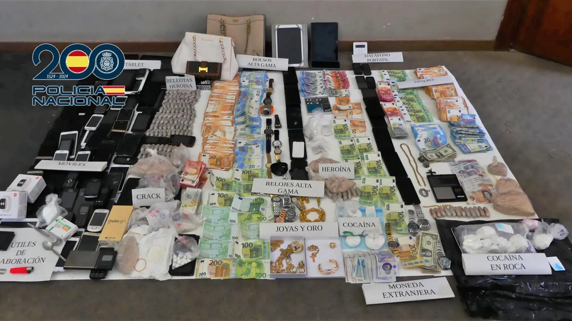 Desarticulada una red de narcotráfico en el sur de Tenerife que operaba cerca de centros educativos y de desintoxicación