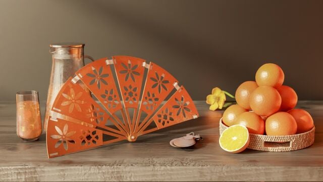 Sevilla.-Las naranjas amargas de Sevilla triunfan en el MoMA de Nueva York transformadas en abanicos