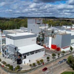 Vista aérea de la fábrica de Prosol en Venta de Baños (Palencia)