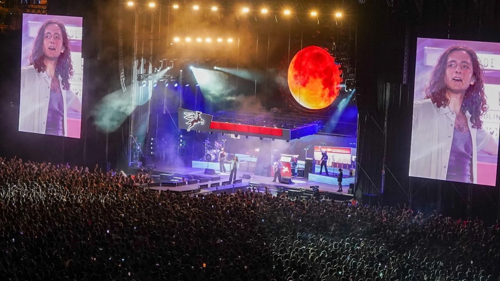 Arde Bogotá durante uno de sus conciertos en Cartagena REMITIDA / HANDOUT por AYUNTAMIENTO DE CARTAGENA Fotografía remitida a medios de comunicación exclusivamente para ilustrar la noticia a la que hace referencia la imagen, y citando la procedencia de la imagen en la firma 07/07/2025
