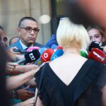 La ex mujer de Candy y su abogado, en los juzgados
