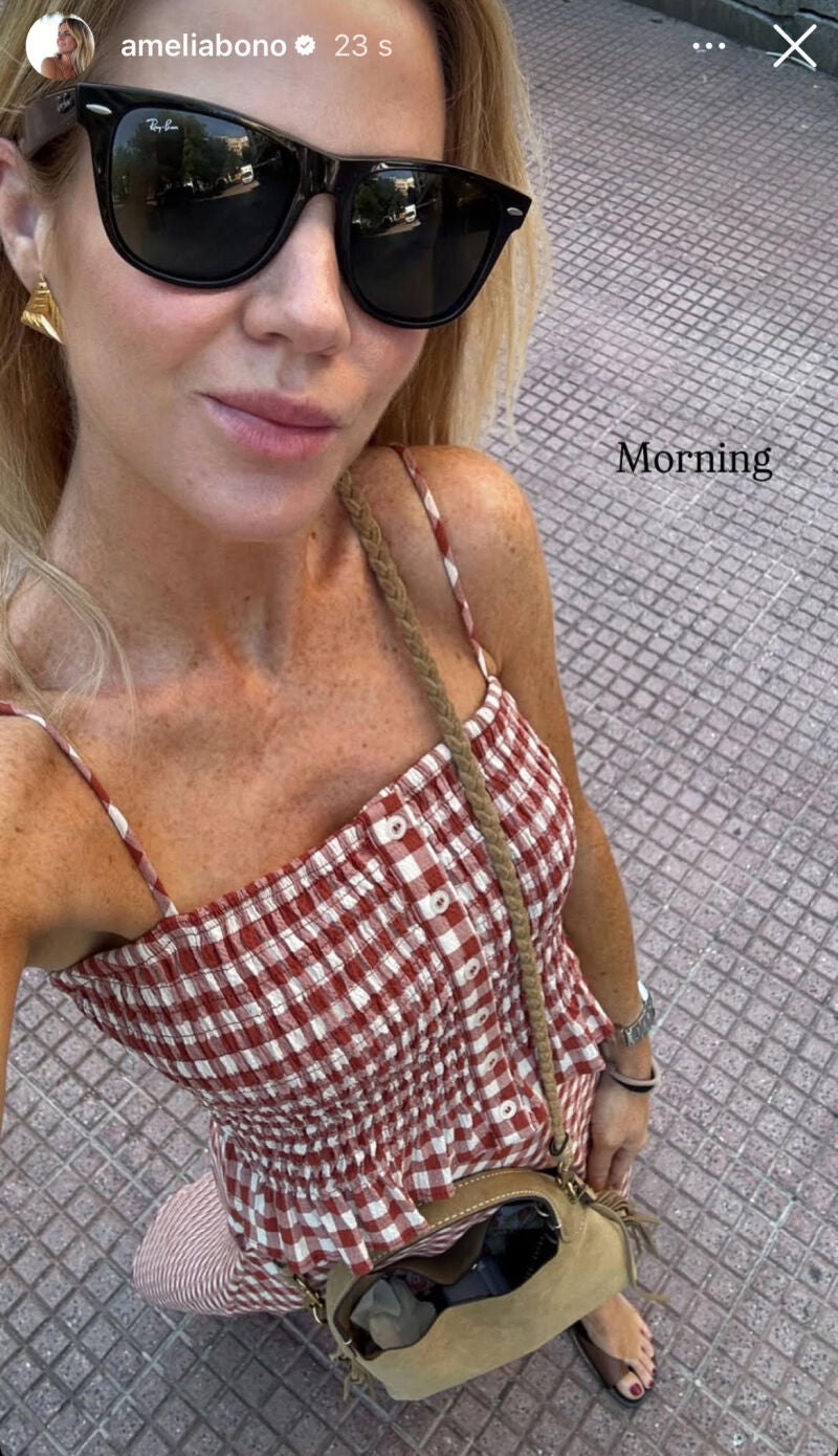 El look de Amelia Bono.