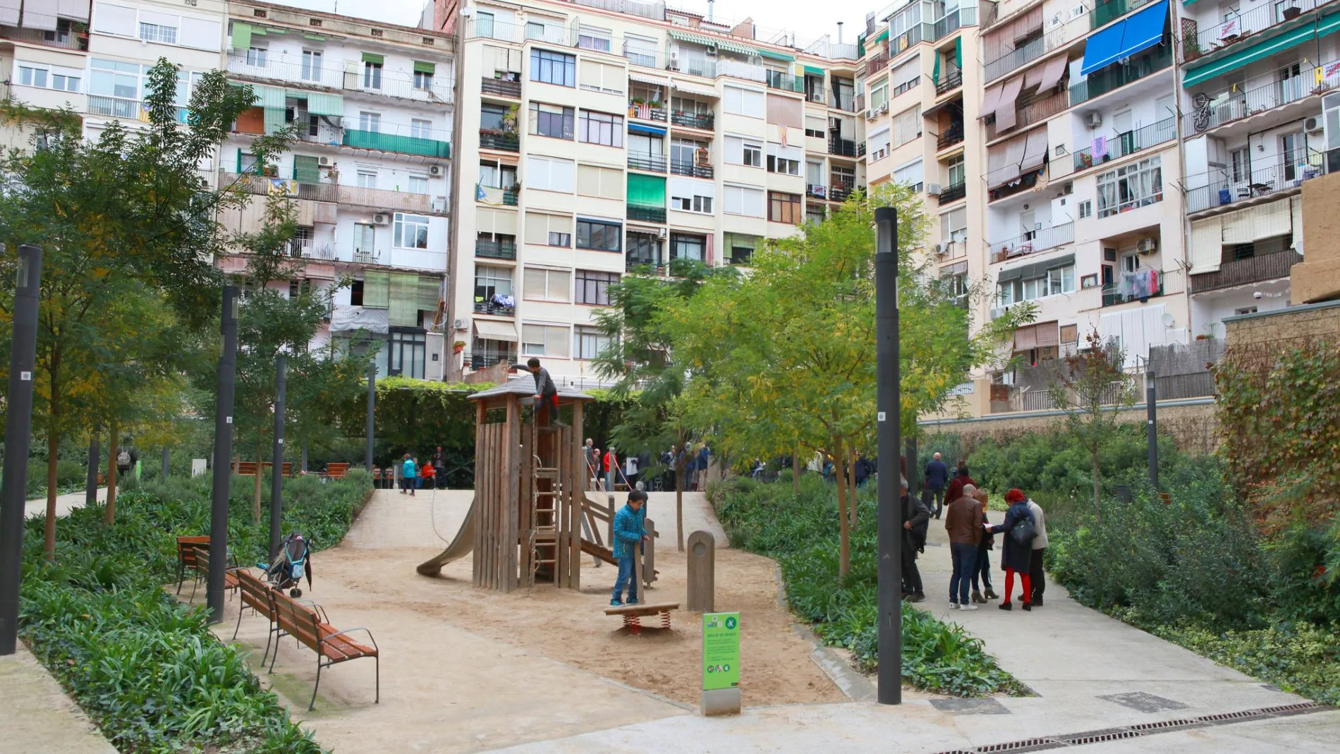 Patio interior en el Eixample, Barcelona