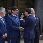 Salvador Illa y Juanma Moreno, en la última Conferencia de Presidentes Autonómicos