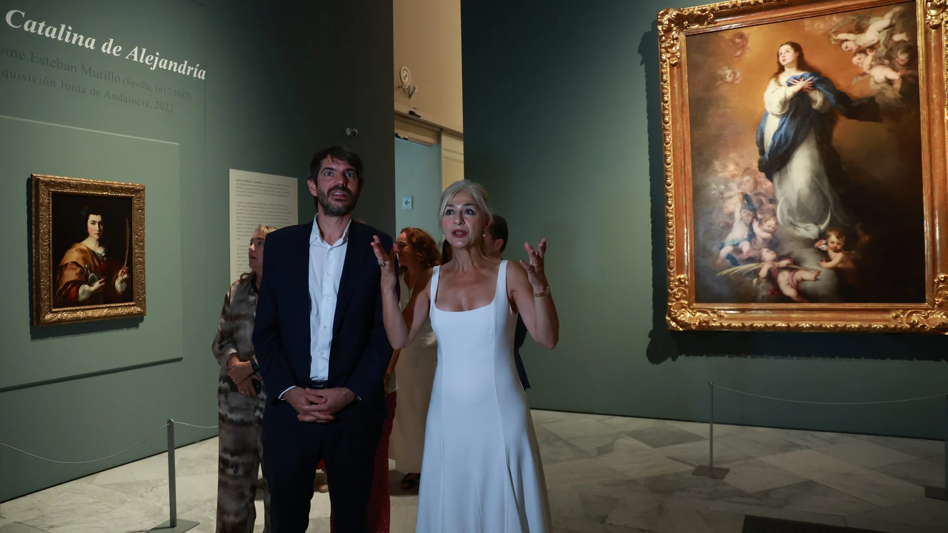 El ministro de Cultura y su homóloga de la Junta de Andalucía, en el Museo de Bellas Artes de Sevilla