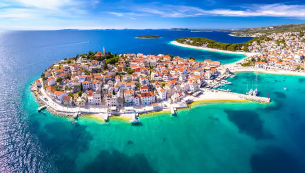 Un pueblo de la costa de Croacia