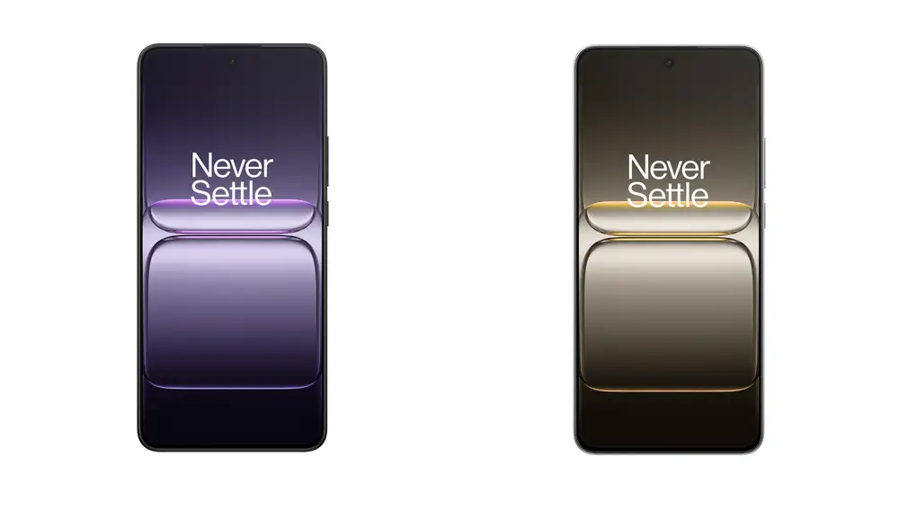 La parte frontal del OnePlus Nord CE5 en sus dos opciones de color
